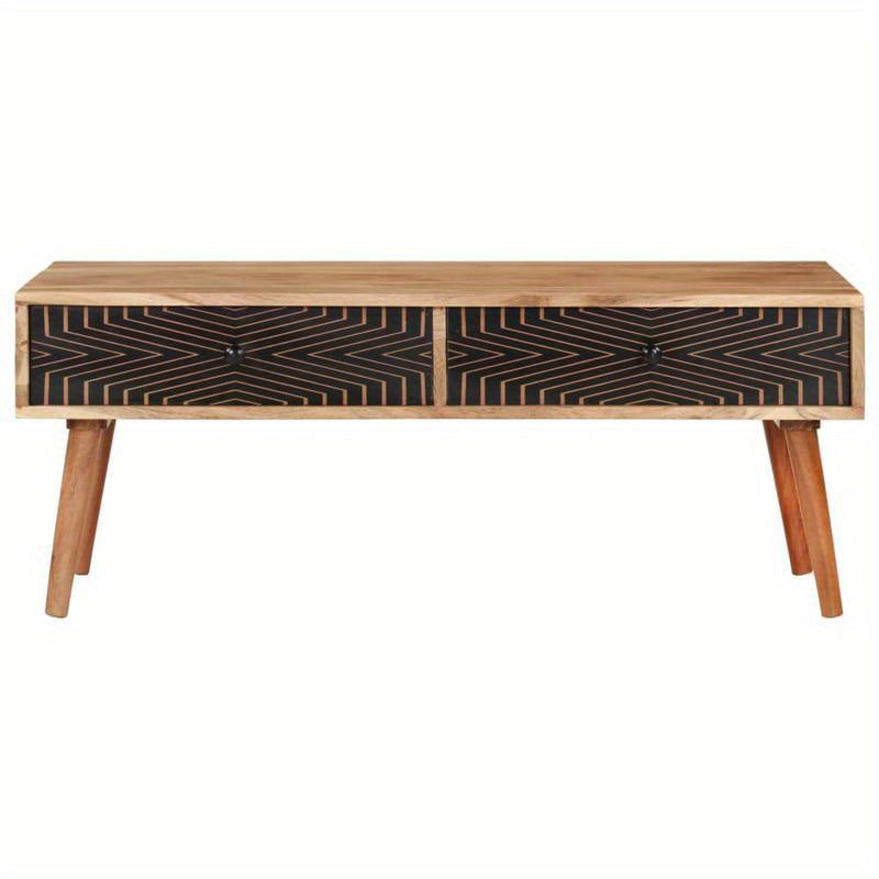 Salontafel – Woonkamertafel – Koffietafel – Bijzettafel – Loungetafel – Massief Acaciahout – 100x50x39 cm – Robuust & Duurzaam
