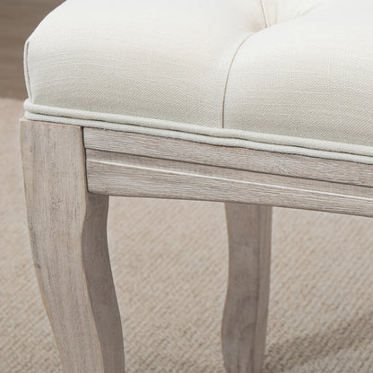 Poef – Zitzak – Hocker – Ottoman – Voetenbank – Wit – Duurzaam Bamboe – Comfortabel Katoenen Kussen