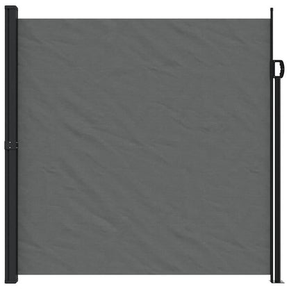 Zonnescherm – Zijzeil – Uitschuifbare Zonwering – Patio Overkapping – Schaduwdoek – Antraciet – 200 x 500 cm – Weerbestendig & Verstelbaar