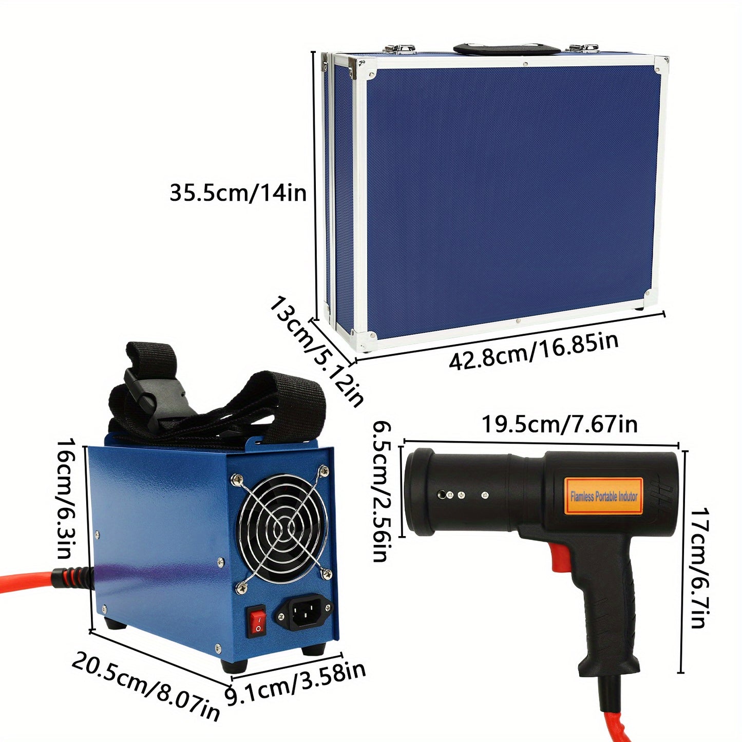 Inductiekachel – Inductieverwarmer – Metalen Verwarmer – Draagbare Heater – Verwarmingsapparaat – Geen Elektriciteit Nodig – Koper & Glasvezel Behuizing – Veiligheidsvergrendeling