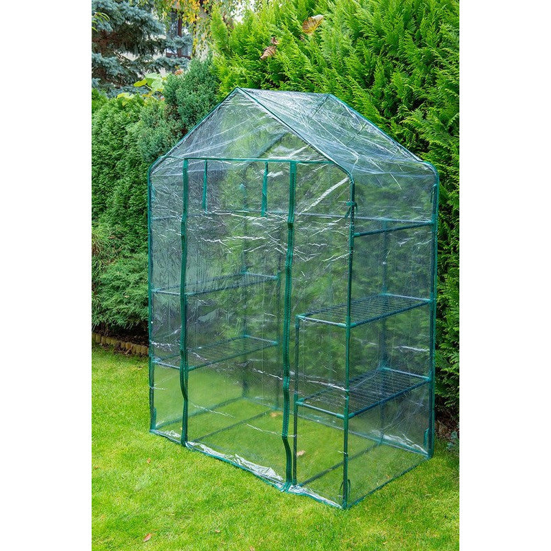 Greenhouse 143x73x195 cm, PVC Film, Metal Frame