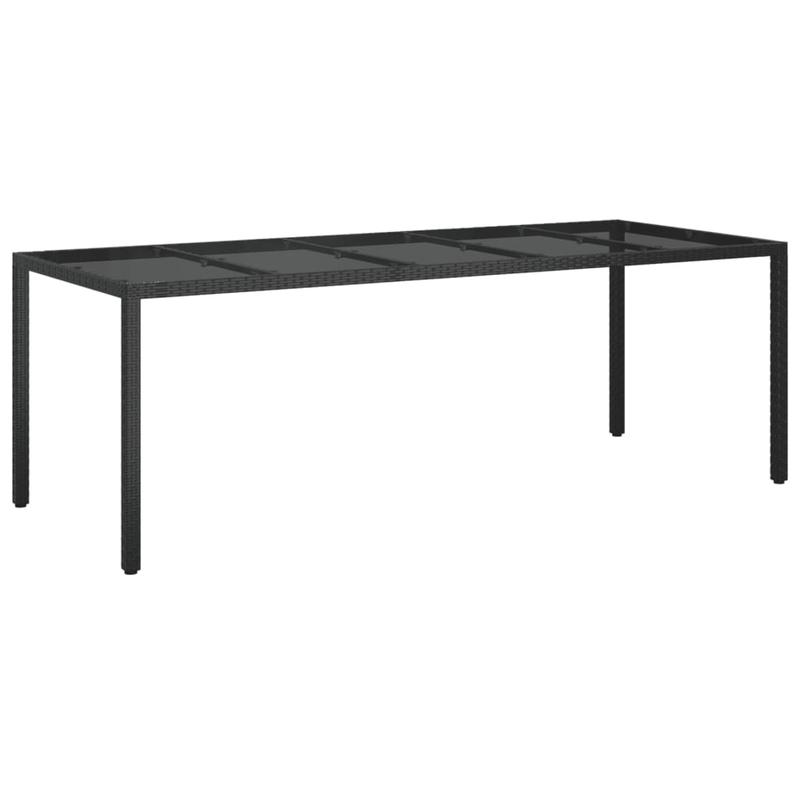9-delige Tuinset – Tuinmeubelset – Balkonset – Terrasset – Buitenmeubels – Zwart Poly Rattan – Inclusief Kussens – Duurzaam Metalen Frame