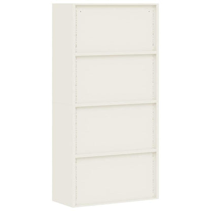 Archiefkast – Dossierkast – Ladenkast – Opbergkast – Documentenkast – Wit Stalen Design – Ruime Indeling 90x40x180 cm
