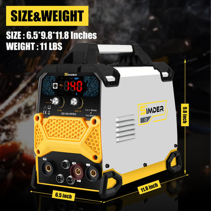 Lasapparaat – Lasmachine – MIG Lasmachine – TIG Lasmachine – Elektrode Lasapparaat – 5-in-1 Multifunctioneel – IGBT Inverter Technologie – 220V Metalen Behuizing