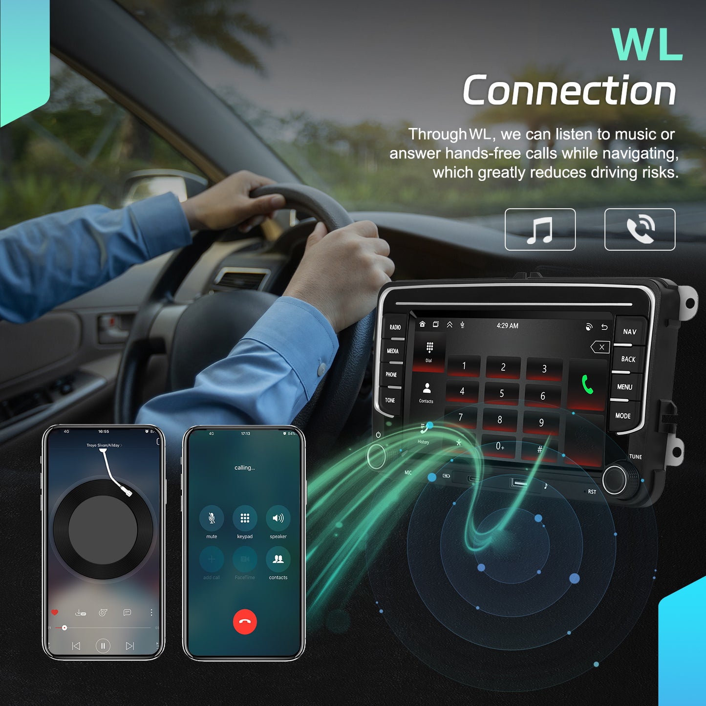 Android 15 Car Radio – Autoradio – Multimedia Systeem – Navigatiesysteem – Touchscreen Radio – 7 Inch Scherm – 6 GB RAM & 128 GB Opslag