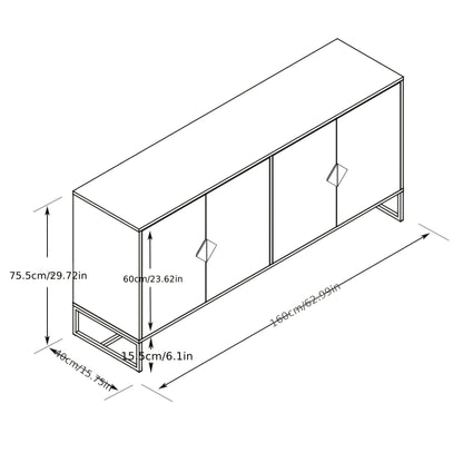 Salontafel – Koffietafel – Tafel – Woonkamertafel – Opbergtafel – Modern Glass Blad – Ruimtebesparend Ontwerp – Wit