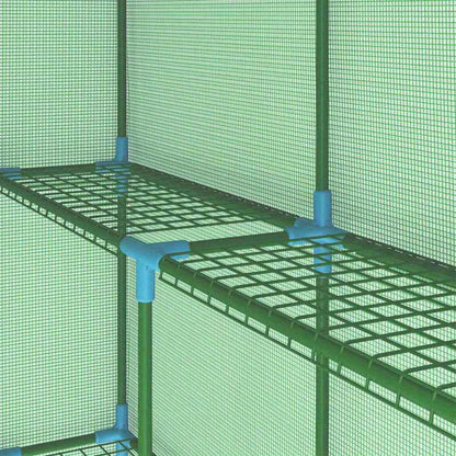 Tuinkas met schappen 143x143x195cm staal, Invernaderos Para Exteriores Grande, Estufas, Estructura Para Invernadero, Invernadero Con Estructura Incluida, Invernadero Para Cultivo, Seedling Greenhouse, Mini Invernadero, Serre