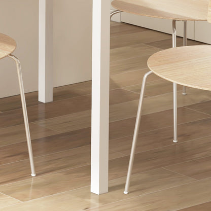 Eettafel – Keukentafel – Uitschuifbare Tafel – Uitklapbare Eetkamertafel – Diner Table – Voor 4-6 Personen – Melamine Blad – Stalen Poten