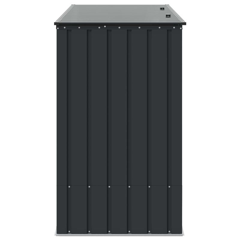 Grote Tuinkist – Tuinopbergbox – Opslagbox – Buitenbox – Opbergkist – Zwart Stalen Materiaal – 214x82x132 cm – Robuust & Weerbestendig