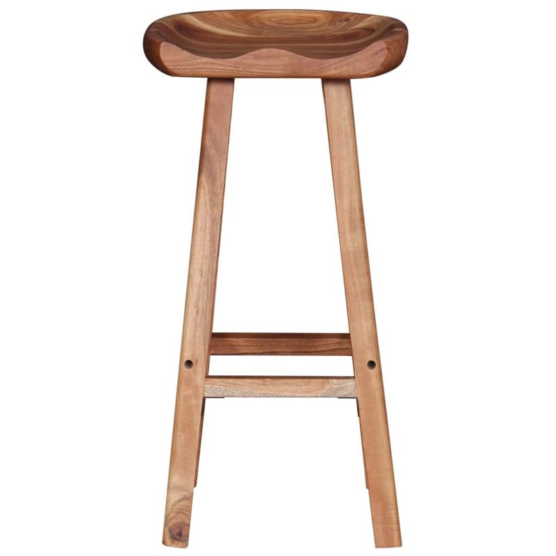 Barkrukken – Barstoelen – Keukenstoelen – Barstoelen Set – Krukken – Massief Acaciahout – Met Rugleuning
