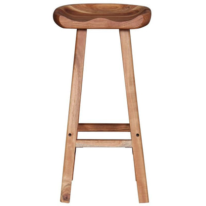 Barkrukken – Barstoelen – Keukenstoelen – Barstoelen Set – Krukken – Massief Acaciahout – Met Rugleuning