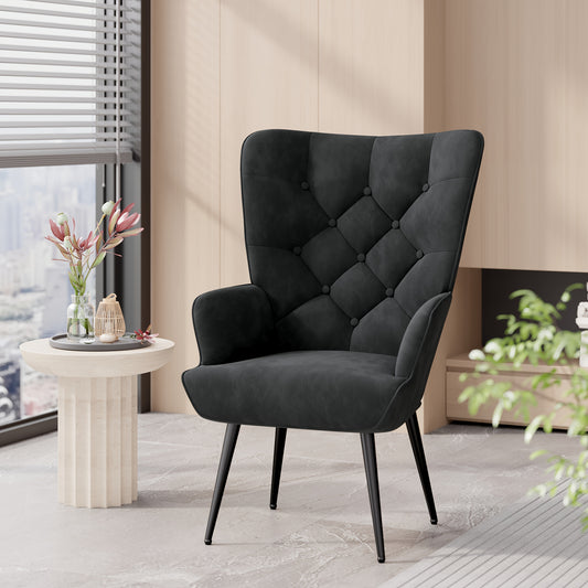 Fauteuil – Lounge Chair – Draaifauteuil – Relaxstoel – Schommelstoel – Scandinavisch Design – Gestoffeerd Met Metalen Poten – Maximale Draagkracht 150 Kg