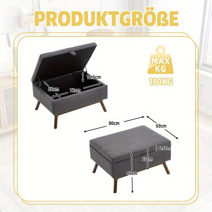 Vierkante Salontafel Met Opbergbank – Multifunctionele Poef – Schoenenbank – Zitkruk – Opbergmeubel – Duurzaam Metalen Frame – 3,2 Cu Ft Opbergruimte – 68,58 cm Hoogte – Gemengde Kleuren – Ruimtebesparend Ontwerp