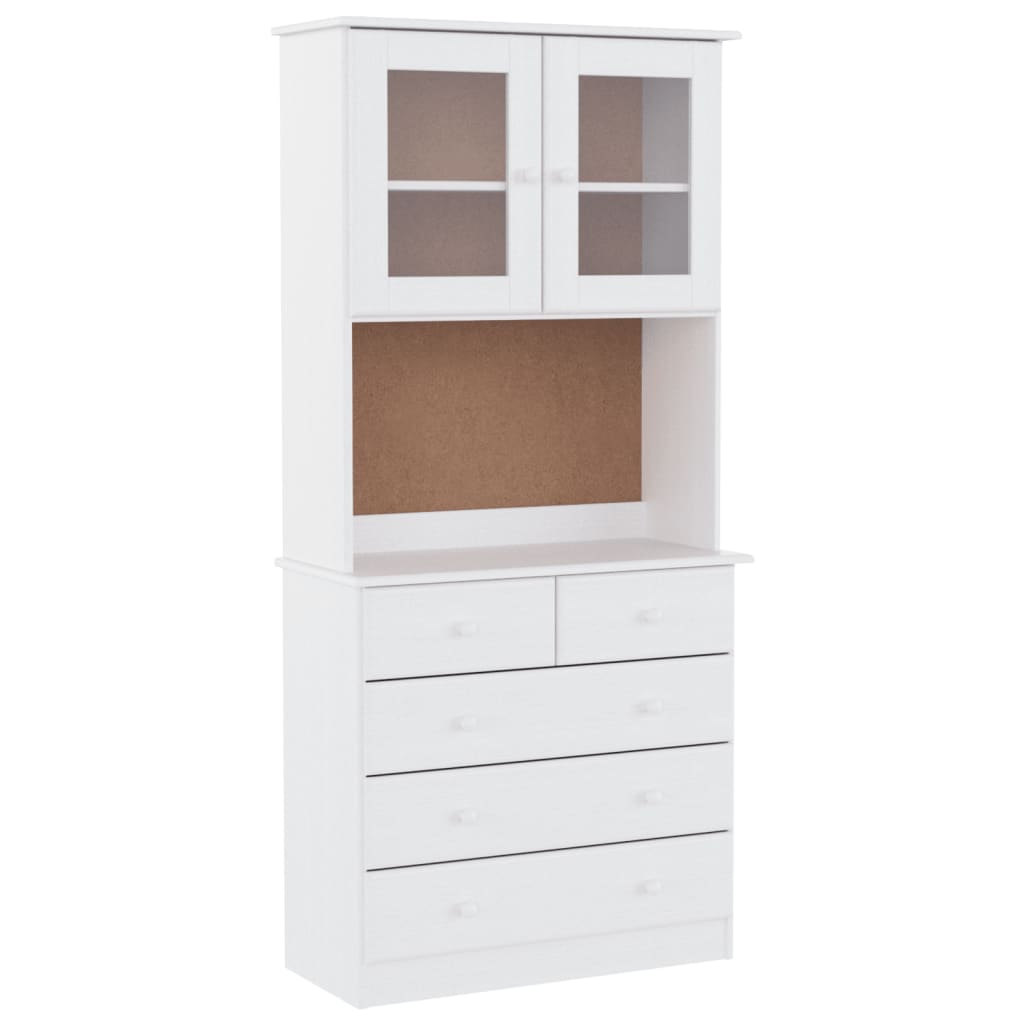 Hoogkast – Opbergkast – Boekenkast – Dressoir – Ladekast – Wit – Houten Materialen – Hoog En Ruimtebesparend