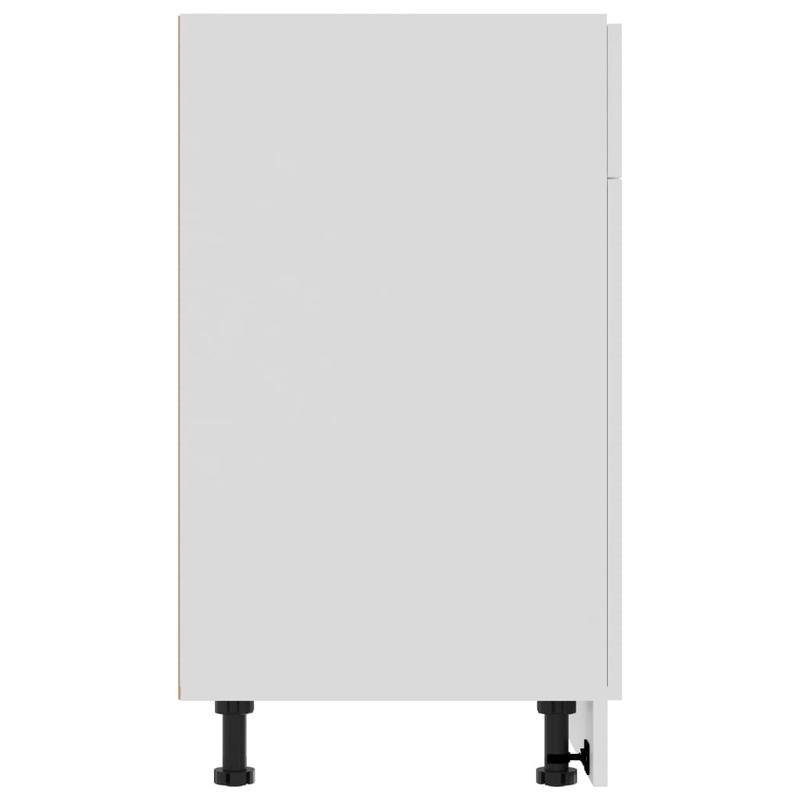 3-Ladenkast – Ladekast – Opbergmeubel – Kledingkast – Dressoir – Wit – 80x46x81,5 CM – Hardhout & Spaanplaat – Direct Gebruiksklaar – Strak en Tijdloos Design