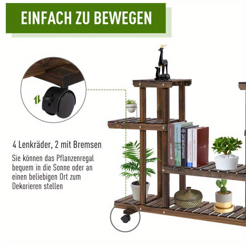 Houten Dienblad – Serveerblad – Draagbaar Plateau – Serveerplateau – Rechthoekig Bakje – Lichtgewicht – Robuust & Duurzaam