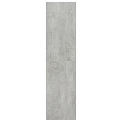 Kast – Opbergkast – Garderobekast – Kledingkast – Dichte Kast – Betongrijs – Bewerkt Hout – 50x50x200 cm – Stevig & Duurzaam