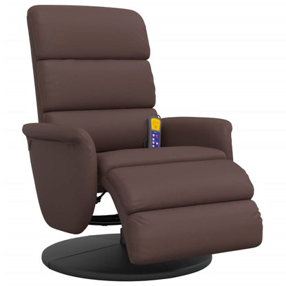Stoel – Fauteuil – Relaxstoel – Draaistoel – Verstelbare Stoel – Kunstleer – 360° Draaibaar – Bruin