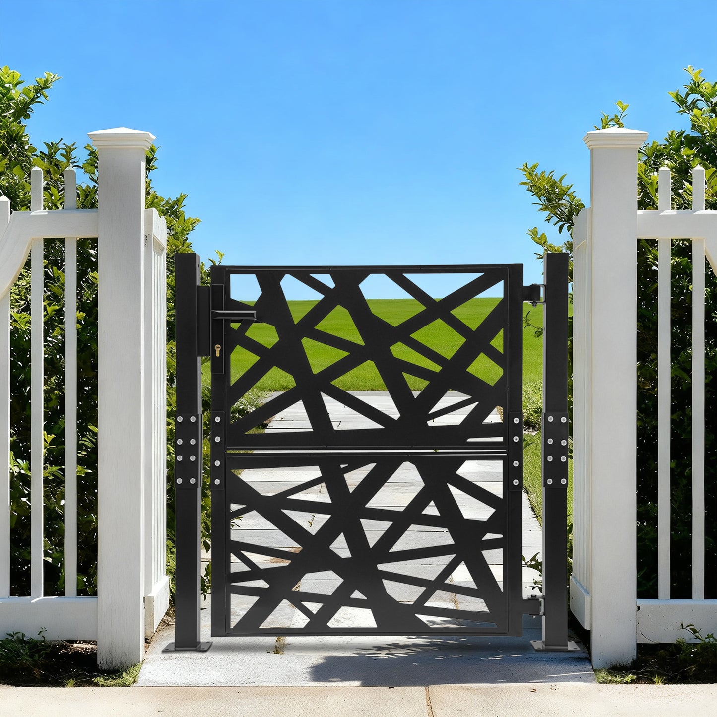 Garden Gate, Outdoor Garden Entrance Gate, Garden Metal Gate