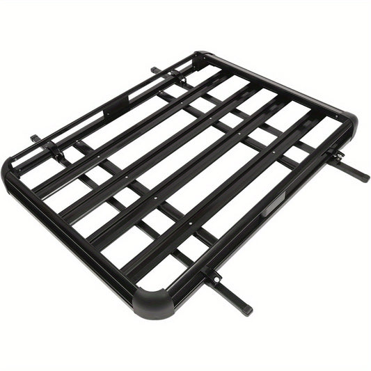 Dakkofferrek – Dakkofferdrager – Dakdrager – Bagagerek – Autodrager – Verstelbaar 140 cm – Draagvermogen 150 kg – Aluminium Zwart
