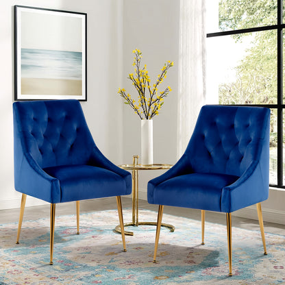 Bureaustoel – Stoel – Fauteuil – Zithoekstoel – Kantoorstoel – Set Van 2 – Velvet Bekleding – Verstelbare Rugleuning & Armleuningen – Metalen Poten – Comfortabele Gewatteerde Zitting – Gemakkelijk Schoon Te Maken – Grijs, Roze, Groen