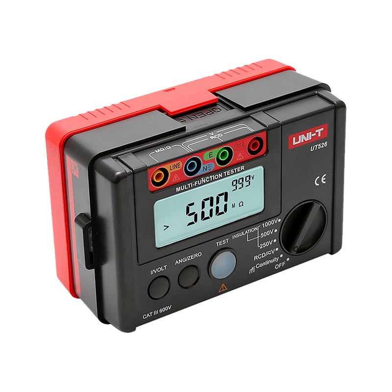 Multimeter – Meetinstrument – Spanningsmeter – Weerstandsmeter – Doorgangstester – 250/500/1000 V Isolatietest – Compact Met Draagtas
