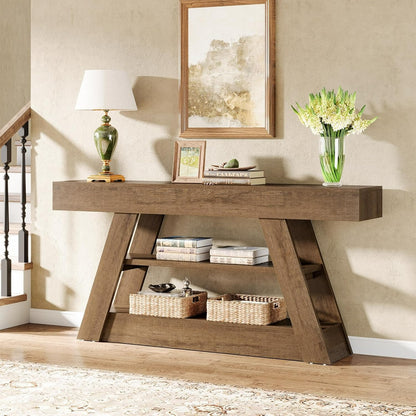 Sidetable – Consoletafel – Wandtafel – Haltafel – Dressoir – Rustiek Design – 160 cm Breed – Stevig Tafelblad