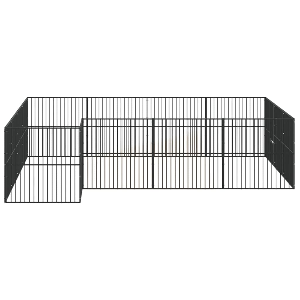 Hondenren – Hondenhok – Dierenren – Puppyren – Konijnenren – 303x300x100 cm – Gegalvaniseerd Staal – Ruime Toegang Zonder Dak