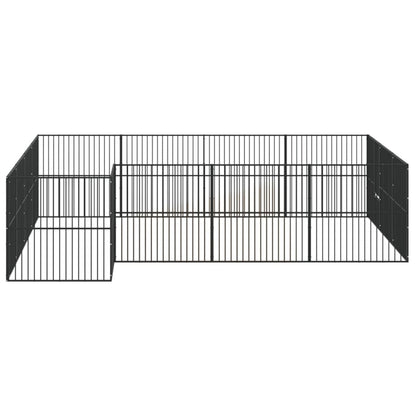 Hondenren – Hondenhok – Dierenren – Puppyren – Konijnenren – 303x300x100 cm – Gegalvaniseerd Staal – Ruime Toegang Zonder Dak