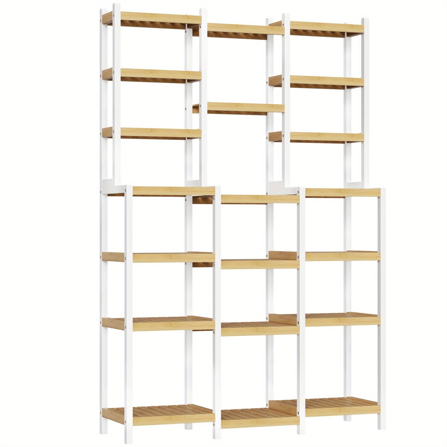 Bamboekast – Badkamerkast – Opbergkast – Boekenkast – Kasten – Hoog model 105x30x160,7 cm – Duurzaam bamboe materiaal