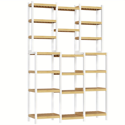 Bamboekast – Badkamerkast – Opbergkast – Boekenkast – Kasten – Hoog model 105x30x160,7 cm – Duurzaam bamboe materiaal