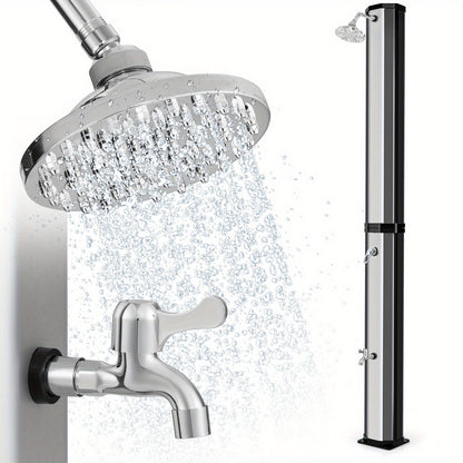 Buitendouche – Tuindouche – Solardouche – Zwembad Douche – Pooldouche – 227 cm Hoog – Zonne-energie Warm Water
