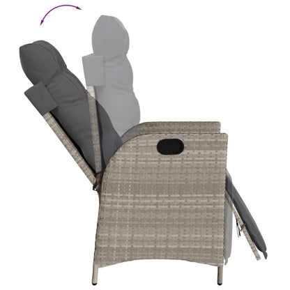 Loungebank – Tuinbank – Loungeset – Tuinmeubel – Balkonbank – 8 Persoons – Weerbestendig PE-Rattan – Verstelbare Rugleuningen