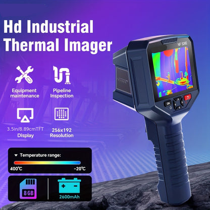 Thermische Camera – Warmtebeeldcamera – Infrarood Camera – Warmte Camera – Warmtebeeld Kijker – 256x192 IR Resolutie – 2MP Visuele Camera & 3,5-inch LCD Display - QUORE