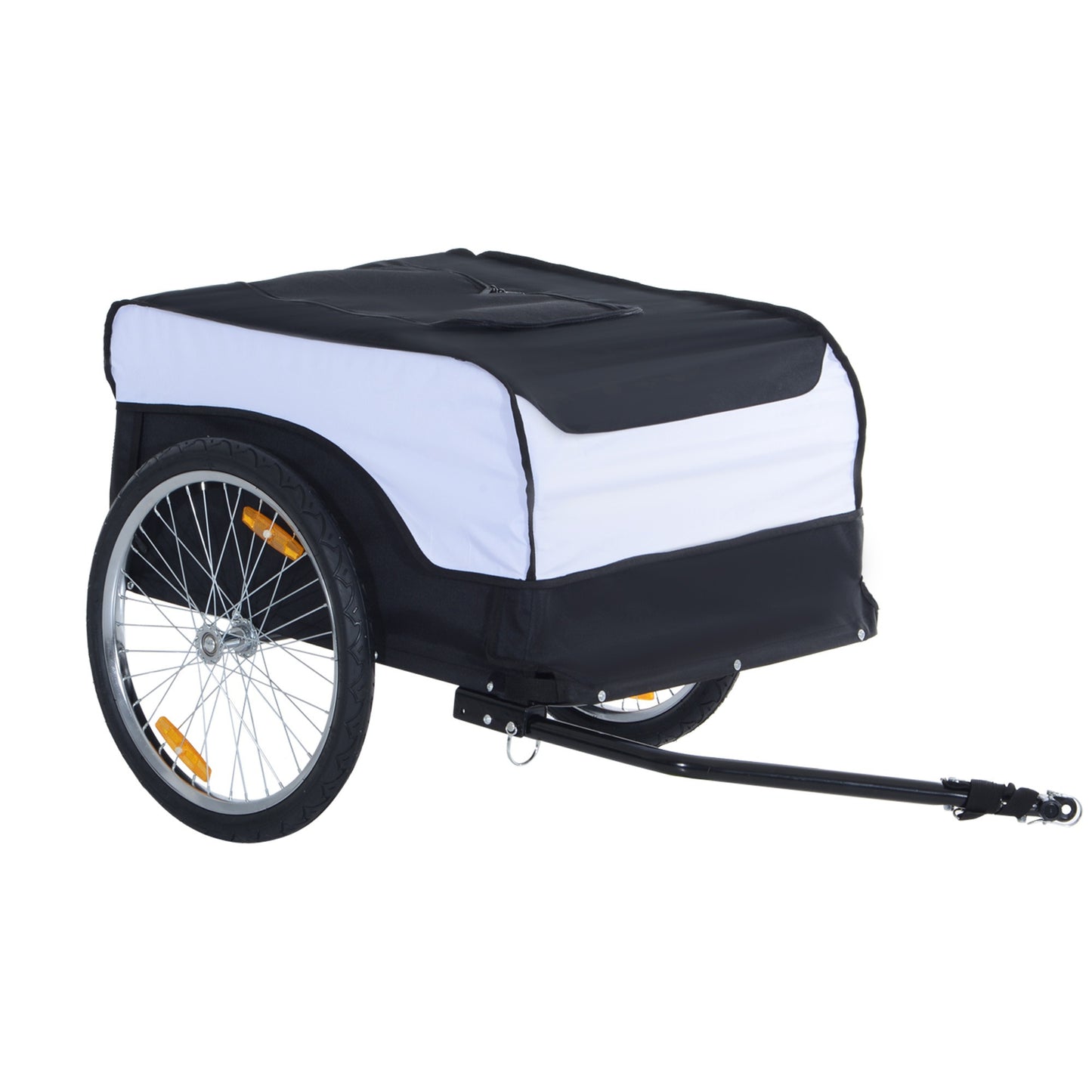 Bakfiets Aanhanger – Fietskar – Transportkar – Bagagewagen – Vouwbare Aanhanger – Stalen Frame – Max. Belading 40 kg