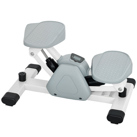 Mini Stepper – Stepper – Mini Fitnessapparaat – Stepmachine – Workout Trainer – Grijs – Compact Formaat – LCD-display