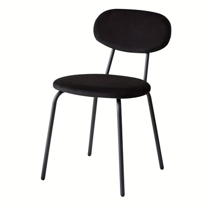 Eetkamerstoelen Set – Stoelen – keukenstoelen – Dining Chairs – Zitstoelen – Zwarte Metalen Poten – Velvet Bekleding – Ergonomisch Design – Zithoogte 47 cm