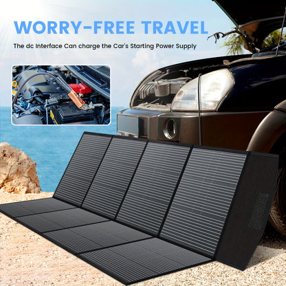 Draagbaar Zonnepaneel – Opvouwbaar Paneel – Mobiele Zonne-energie – Camping Zonnepaneel – 400 Watt Vermogen – Veilig Tot 36V