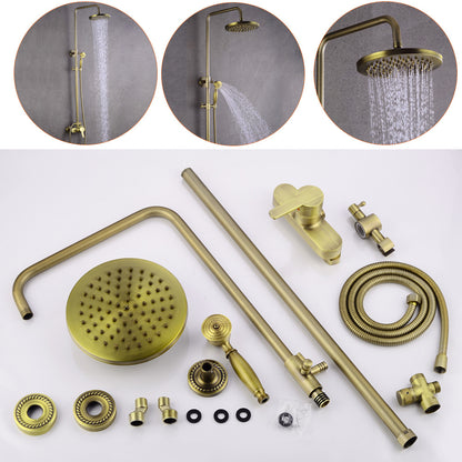 Vintage Shower Set | Wall Mounted, Metal, Contemporary Style by NaMaSyo