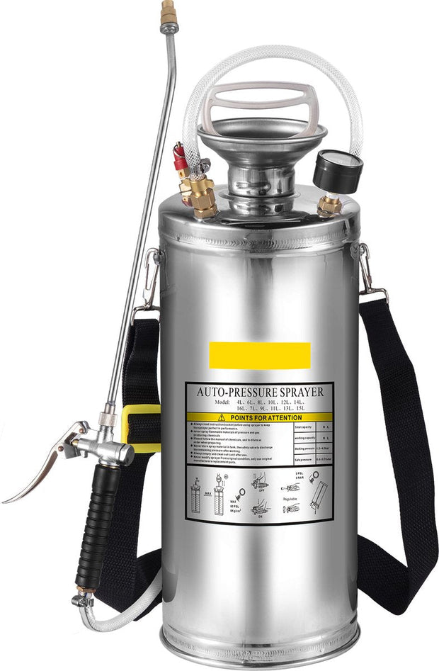 Tuinvijververnevelaar - Roestvrijstalen - Ultrasone Mistmachine - 8L - Geschikt voor Huis - Tuin - Toeristische Voertuigen - Speciale Voertuigen - Schepen - Voertuigreiniging - Tapijtrei