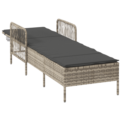 Inklapbaar Loungebed – Sunlounger – Ligstoel – Tuinstoel – Balkonstoel – Ergonomisch Design – Weerbestendig Rattan