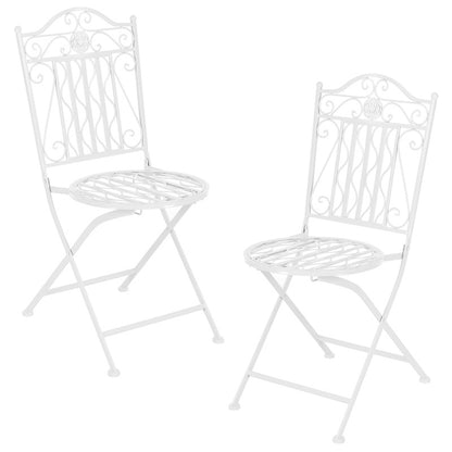 Bistro Set Biella 3pcs Foldable Metal