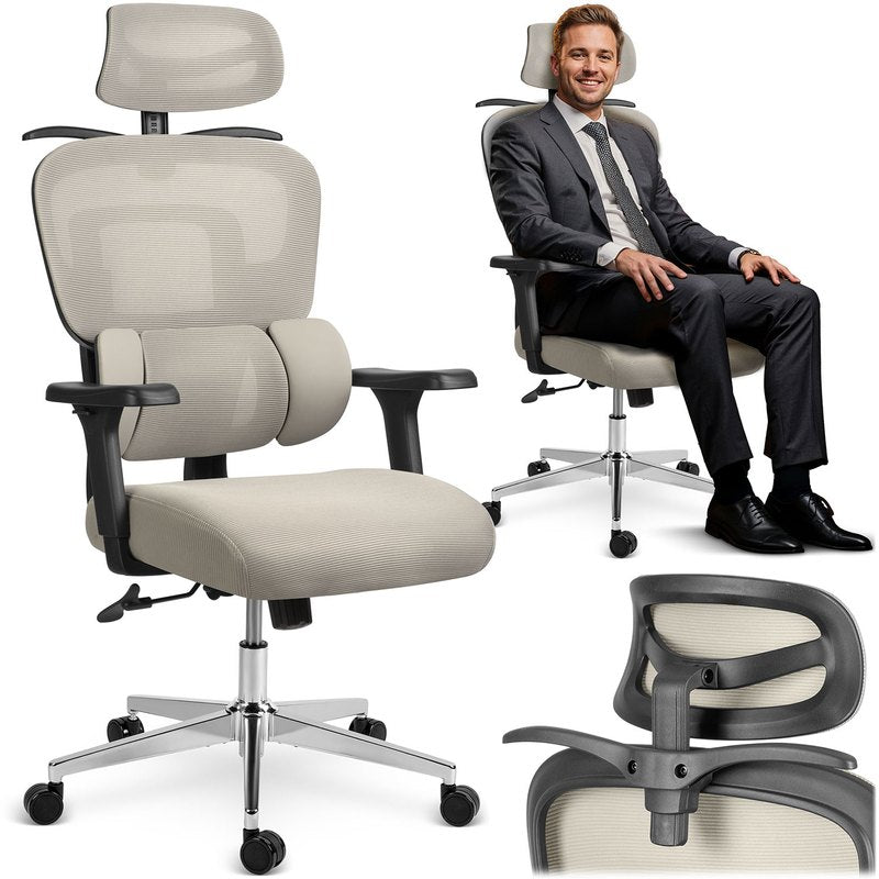 Bureaustoel – Office Chair – Kantoorstoel – Gamestoel – Draaistoel – Ergonomisch Mesh Design – Verstelbare Hoogte en Rugleuning