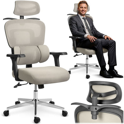 Bureaustoel – Office Chair – Kantoorstoel – Gamestoel – Draaistoel – Ergonomisch Mesh Design – Verstelbare Hoogte en Rugleuning