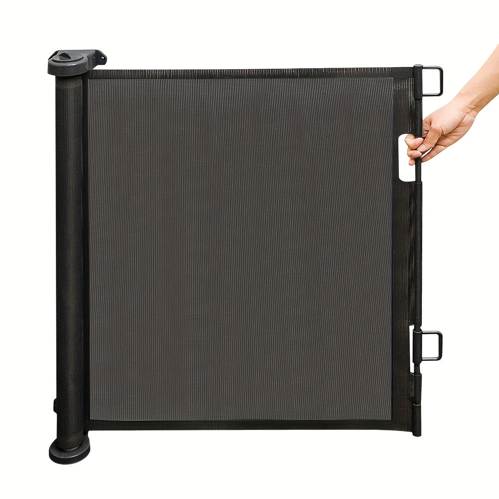 Traphekje – Veiligheidshekje – Kinderhekje – Hondenhek – Uittrekbaar Hek – Vrijstaand – Uitbreidbaar tot 180 cm – Hoogte 86 cm Mesh