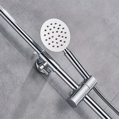 Thermostatische Regendouche – Douchekop – Doucheset – Handdouche – Regenkraan – Messing Chroom – 25,4 cm Diameter – Temperatuurregelaar 20-50℃