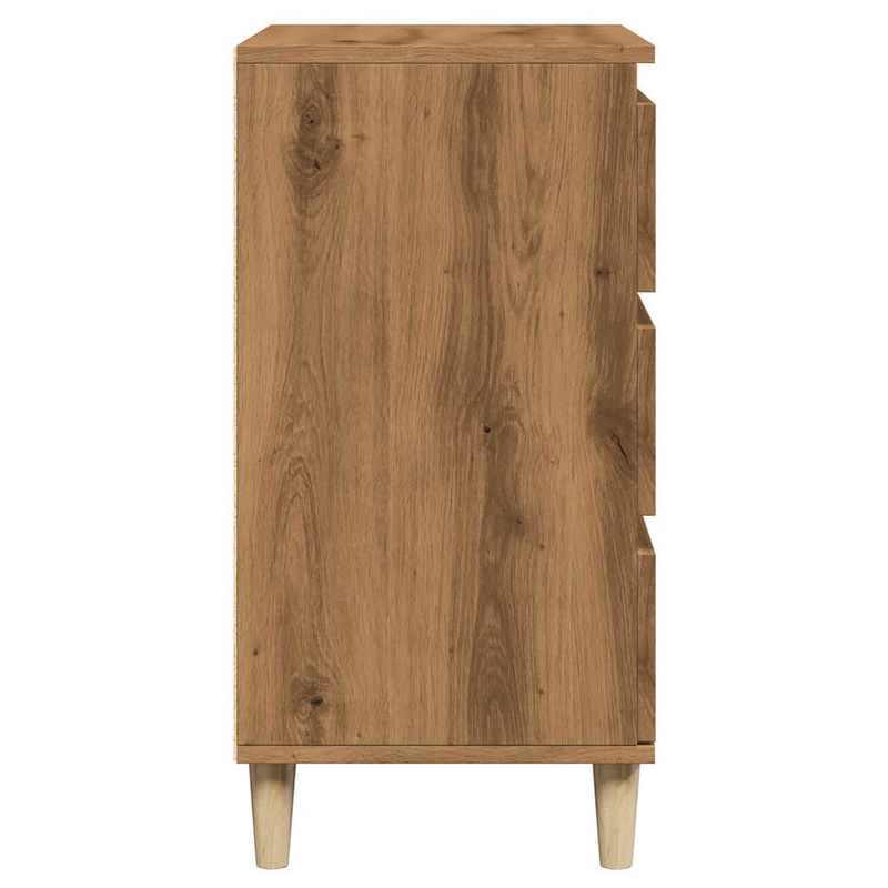Sideboard 60X35X70 Cm Bewerkt Wood Artisanaal Oakkleur Removable Storage Practical