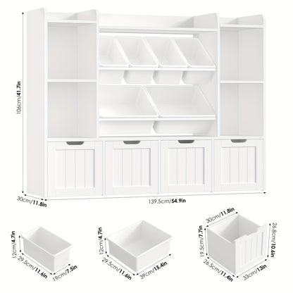 Opbergkast – Opbergmeubel – Ladekast – Boekenkast – Organizer Kast – Roze Houten Kast – 6 Lades Met Verwijderbare Boxen – Mobiel Met Zwenkwieltjes
