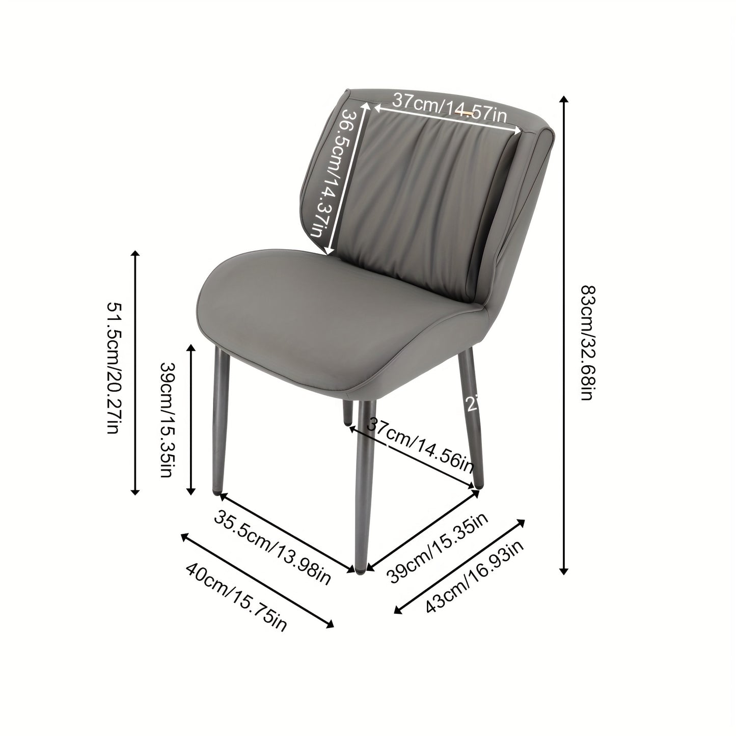 Bureaustoel – Kantoorstoel – Werkstoel – Deskchair – Bureaustoel Zwart – Ergonomisch met Hoge Rugleuning – Inklapbare Armleuningen – PU-Leder – Belastbaar tot 200 kg