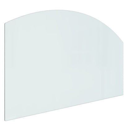 TOMSHOO Heat Resistant Hearth Glass Floor Protector – 100x60 cm Durable Glass Panel for Fireplace Safety, Rectangular Transparent Hearth Guard, Fireplace Accessories